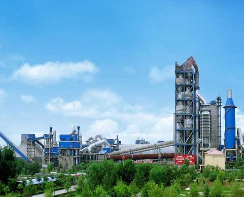 New dry process cement production line plant